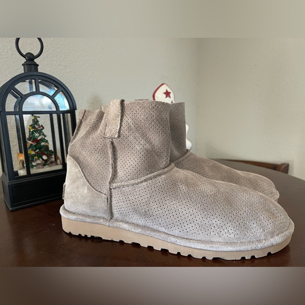 UGG perforated unlined booties- Size 11 NWOT